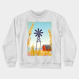 Farmyard Windmill Crewneck Sweatshirt
